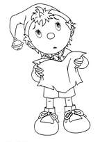 coloriage oui oui est perdu et ne comprend pas le plan